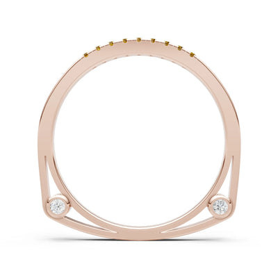 Dainty Euro Shank Pavé Band – Round