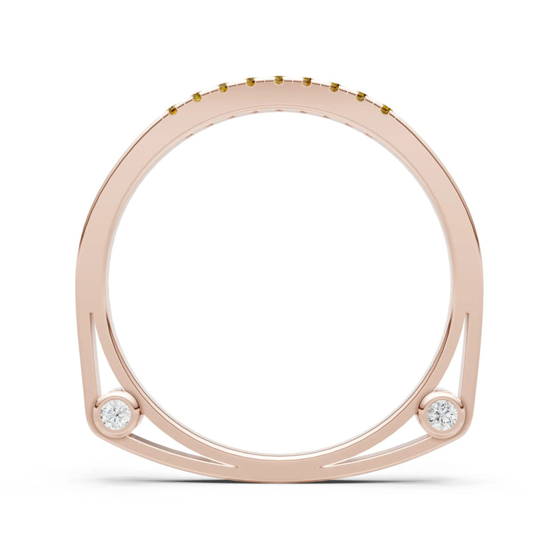 Dainty Euro Shank Pavé Band – Round