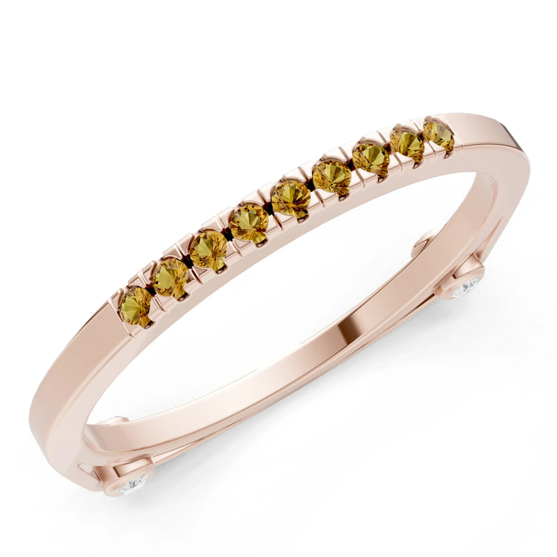 Dainty Euro Shank Pavé Band – Round