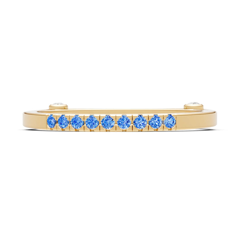 Dainty Euro Shank Pavé Band – Round