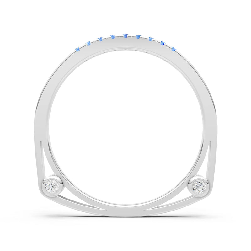 Dainty Euro Shank Pavé Band – Round