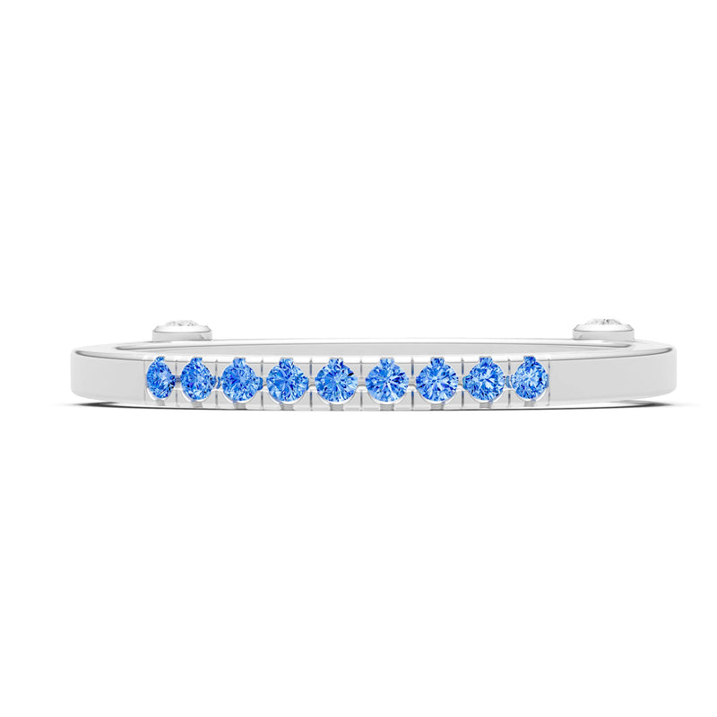 Dainty Euro Shank Pavé Band – Round