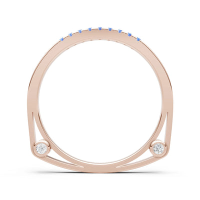 Dainty Euro Shank Pavé Band – Round