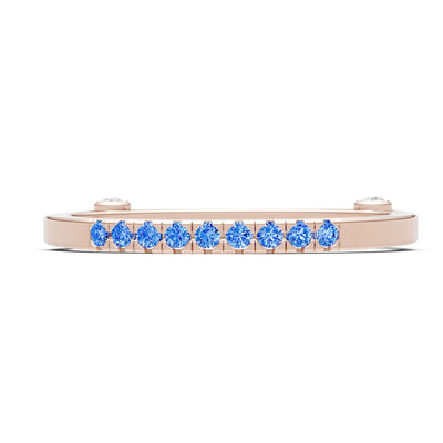 Dainty Euro Shank Pavé Band – Round