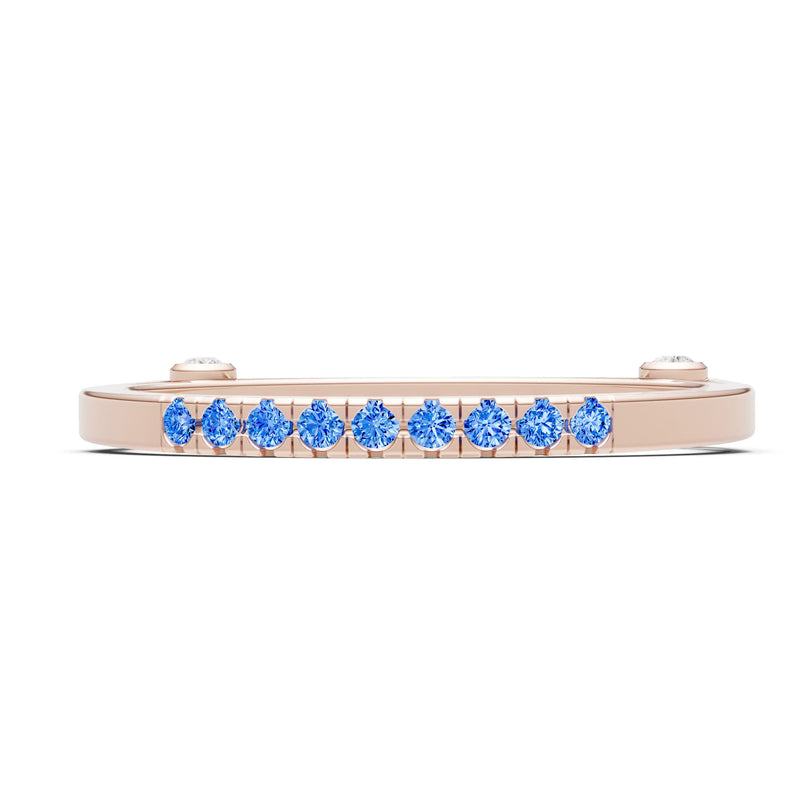 Dainty Euro Shank Pavé Band – Round