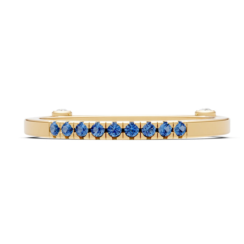 Dainty Euro Shank Pavé Band – Round