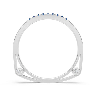 Dainty Euro Shank Pavé Band – Round