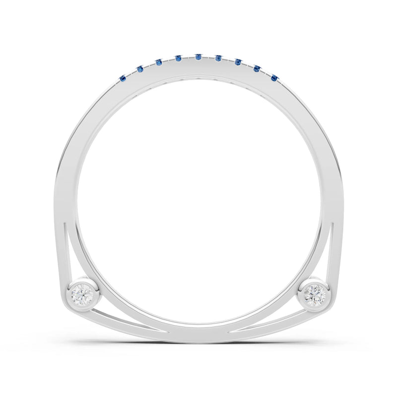 Dainty Euro Shank Pavé Band – Round