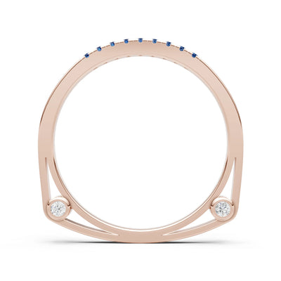 Dainty Euro Shank Pavé Band – Round