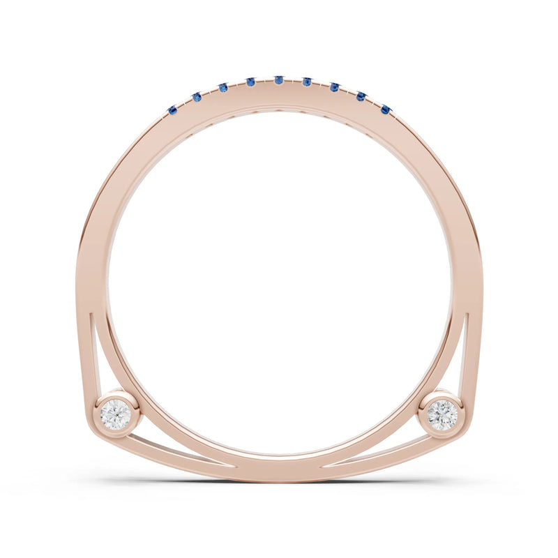 Dainty Euro Shank Pavé Band – Round