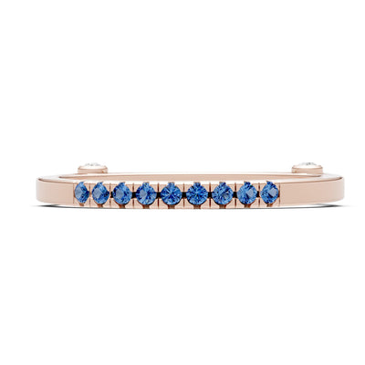 Dainty Euro Shank Pavé Band – Round