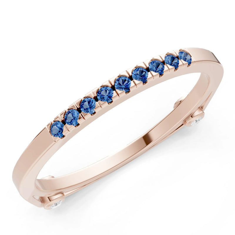 Dainty Euro Shank Pavé Band – Round