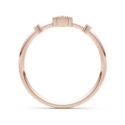Dainty Gemstone Flower Cluster Ring – Round