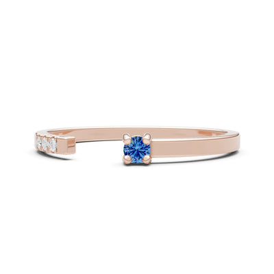 London Blue Topaz Dainty Open Band