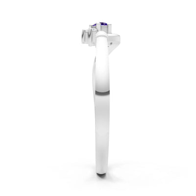 Floral Cluster Prong Ring