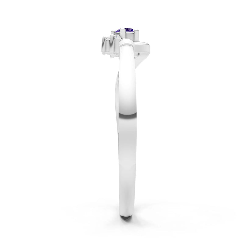 Floral Cluster Prong Ring