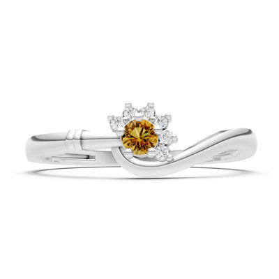 Floral Cluster Prong Ring