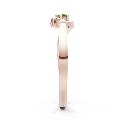Floral Cluster Prong Ring