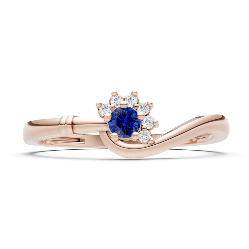 Floral Cluster Prong Ring
