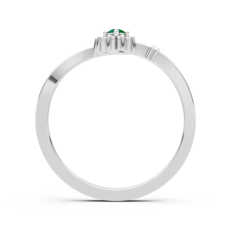 Floral Cluster Prong Ring