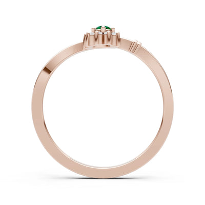 Floral Cluster Prong Ring