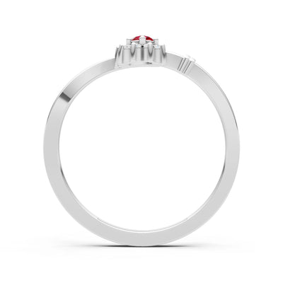 Floral Cluster Prong Ring