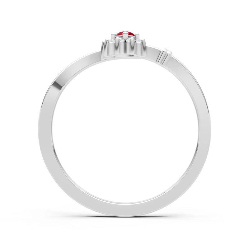 Floral Cluster Prong Ring