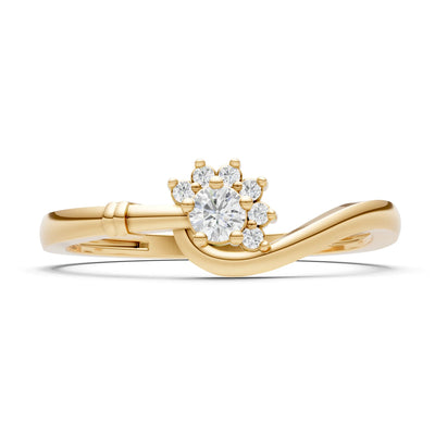 Floral Cluster Prong Ring