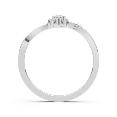 Floral Cluster Prong Ring