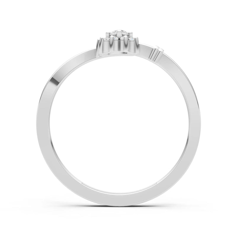 Floral Cluster Prong Ring