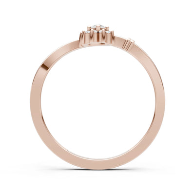 Floral Cluster Prong Ring