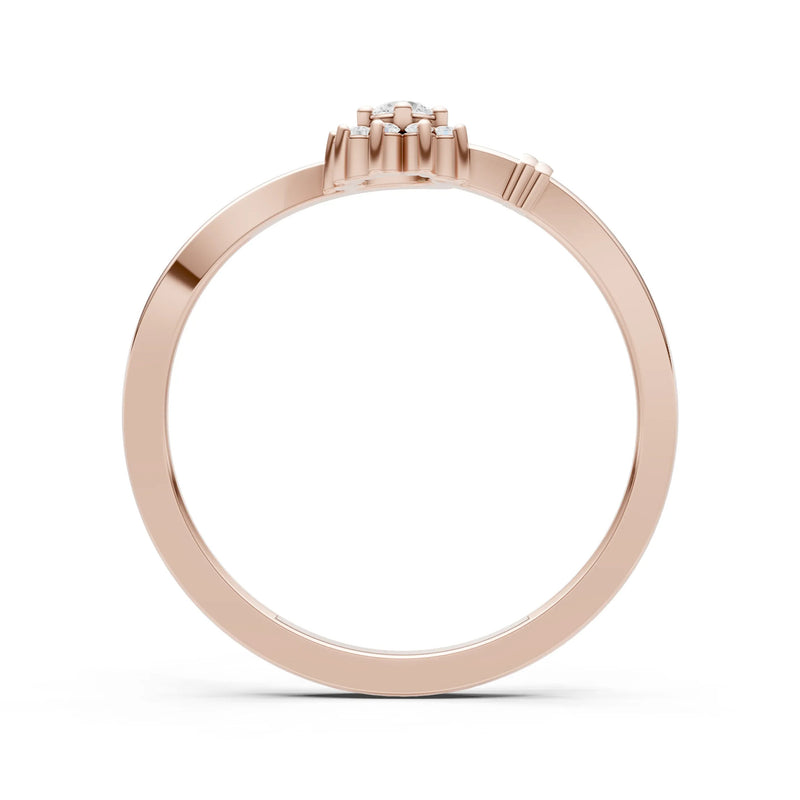 Floral Cluster Prong Ring