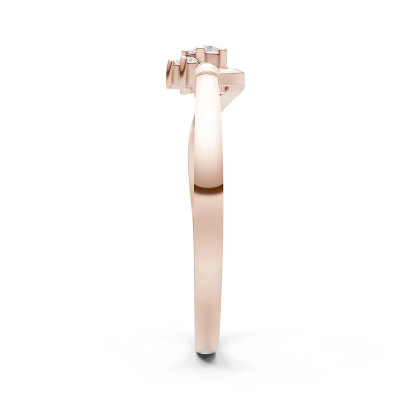 Floral Cluster Prong Ring