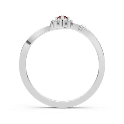 Floral Cluster Prong Ring