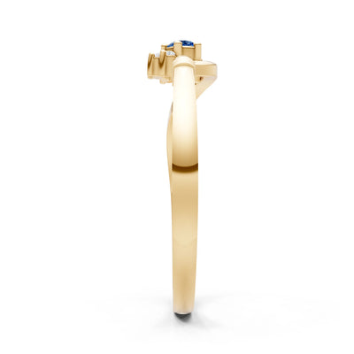 Floral Cluster Prong Ring