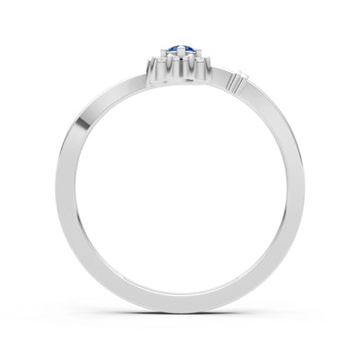 Floral Cluster Prong Ring