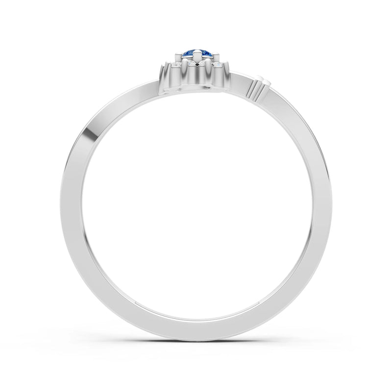 Floral Cluster Prong Ring