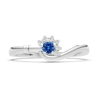 Floral Cluster Prong Ring