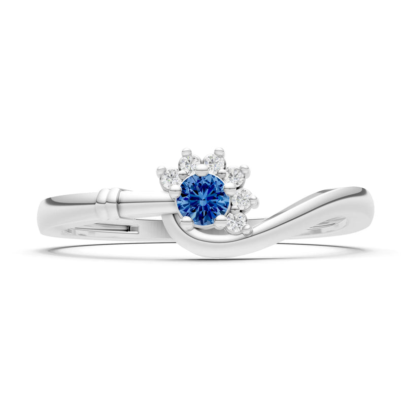Floral Cluster Prong Ring