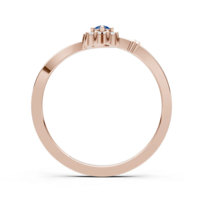 Floral Cluster Prong Ring