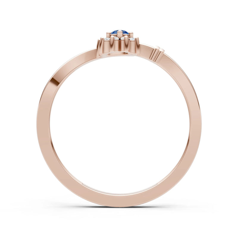 Floral Cluster Prong Ring