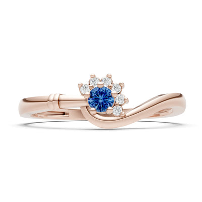 Floral Cluster Prong Ring