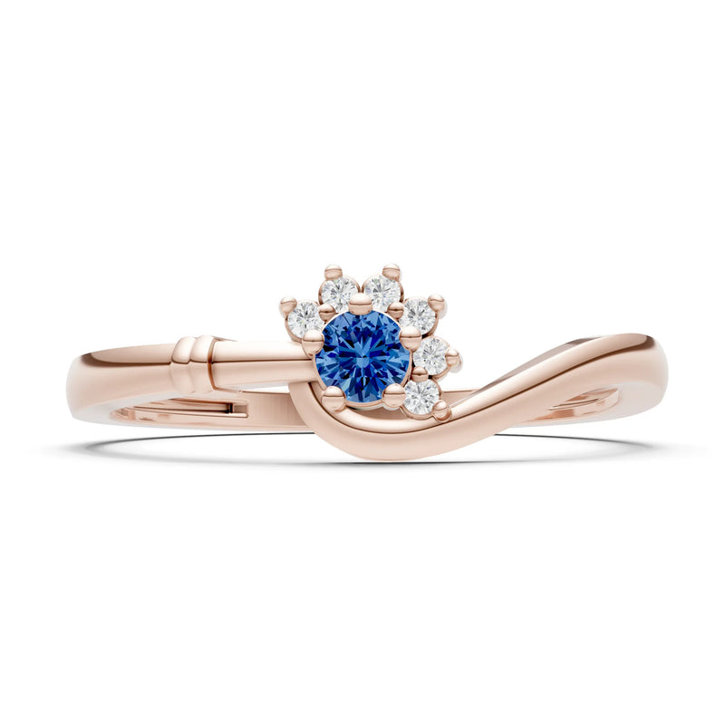 Floral Cluster Prong Ring