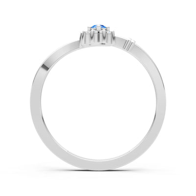 Floral Cluster Prong Ring