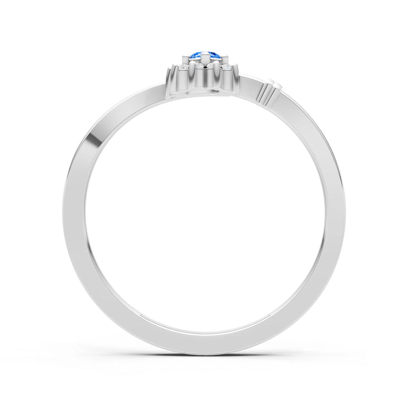 Floral Cluster Prong Ring