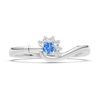 Floral Cluster Prong Ring
