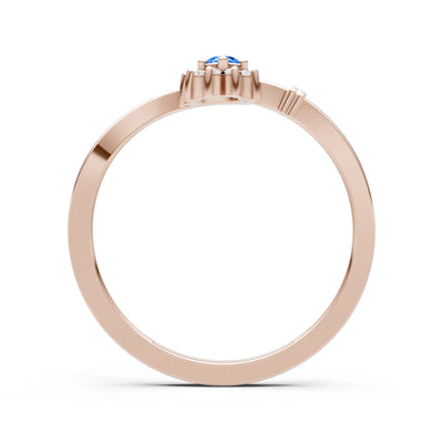 Floral Cluster Prong Ring