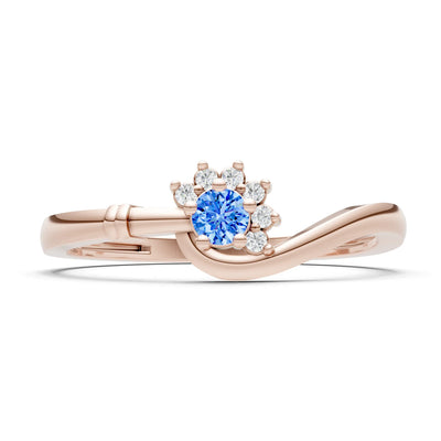Floral Cluster Prong Ring