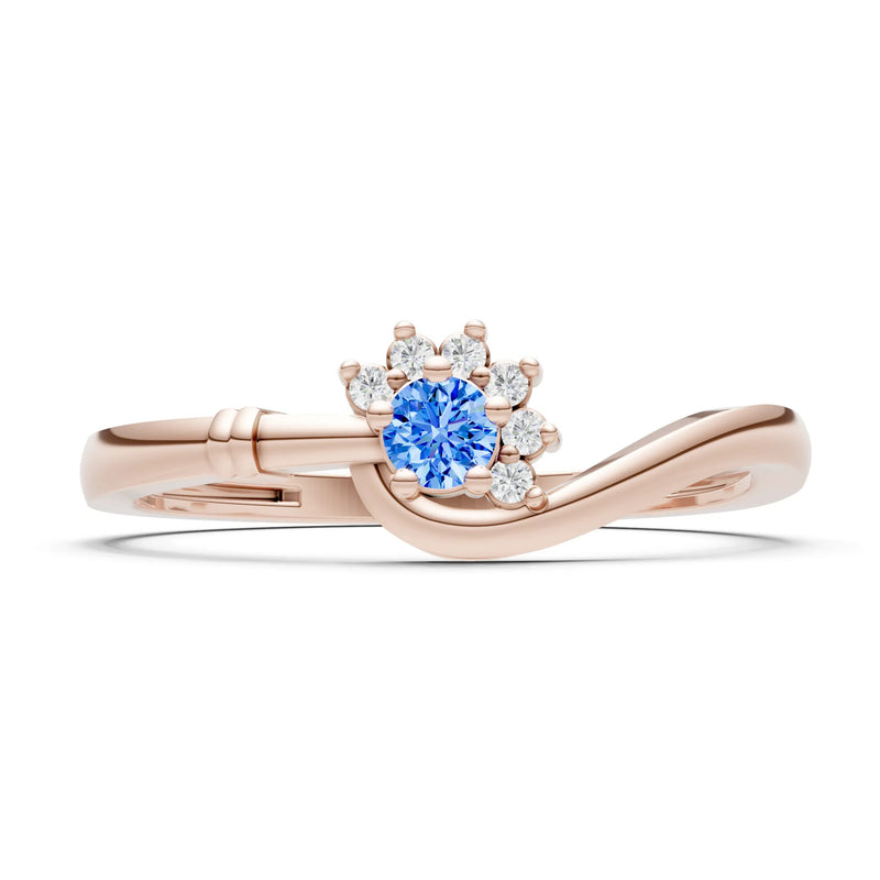 Floral Cluster Prong Ring