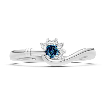 Floral Cluster Prong Ring